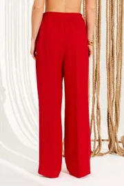 Trousers Elletto Life #2384 krasnyj