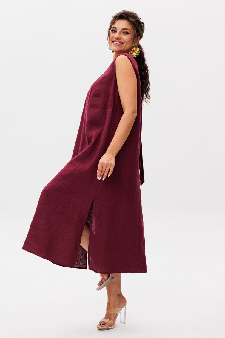 Платье Anelli Laurel арт. 1472 вишневый сумрак