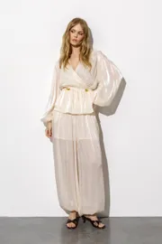 Trousers Pirs #6737kremovyj
