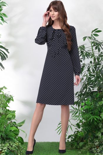 11027 синее в горошек