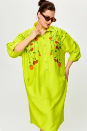 Sukienka SOVA #11181 limon