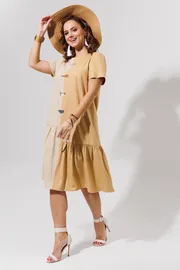 Платье Galean Style арт. 968 беж+песоч