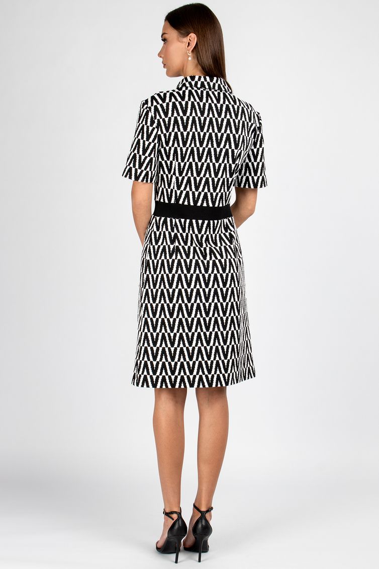 Dress VIZAVI #807 cherno-belyj