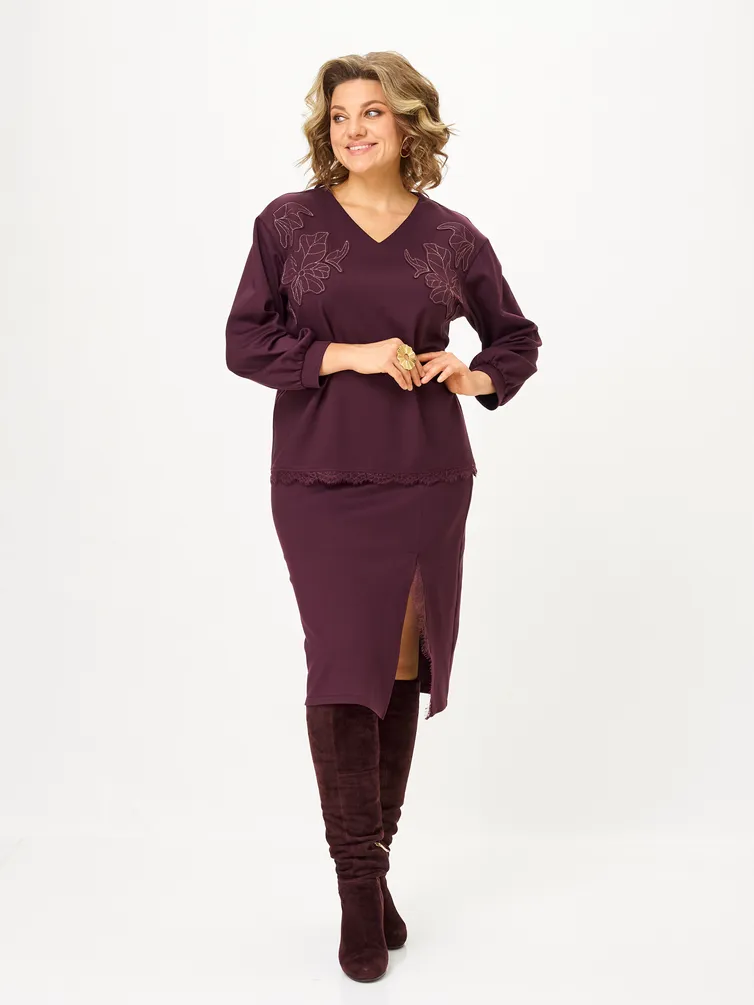 Garnitur Vilena-fashion #1169 burgundi