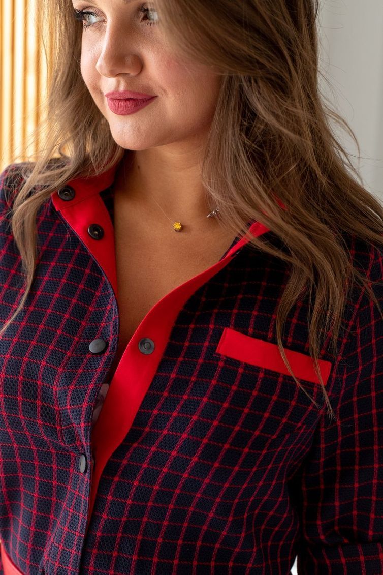 Платье TOOK A LOOK & Angelika арт. НП-001 красная клетка