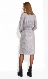 Dress AYZE 2372 seryj