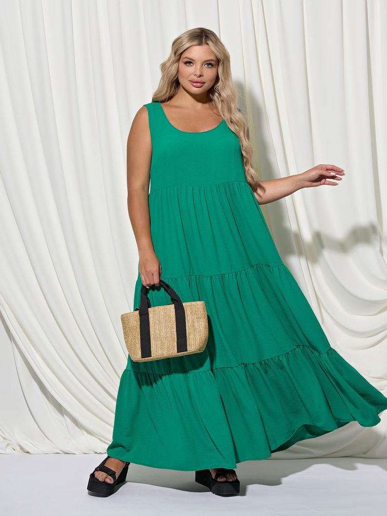 Платье DORA plus арт. 0262-1 зеленый