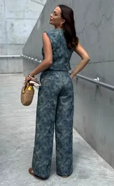Trousers PRATA wear S037 sinij