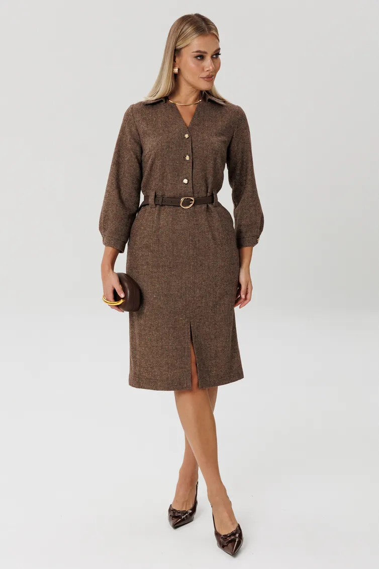 Dress Verita moda #N-2419 korichnevyj