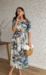 Sukienka Dilana Vip 2141 cvetochnyj print