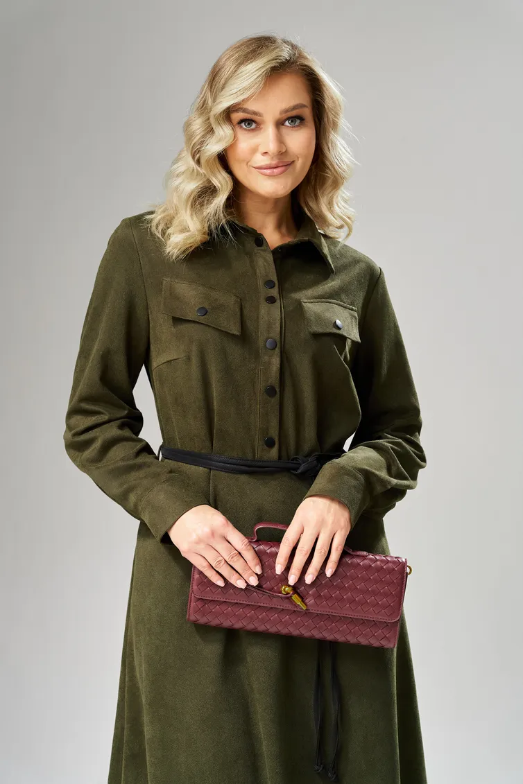 Sukienka Ava fashion #M-239 xaki