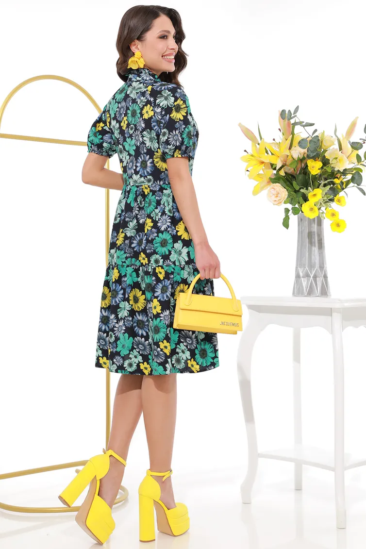 Dress DS Trend #P-3768 (Cvetochnyj parfyum, bravo)