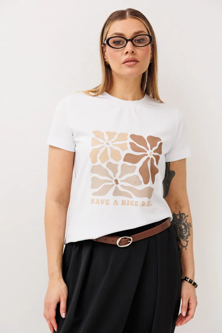 T-Shirt Fantazia Mod #5478 belyj