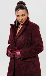 Płaszcz MiSlana 1148 bordo