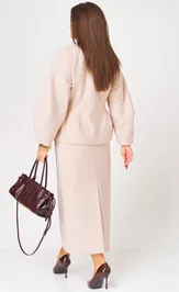 Юбка V&N fashion 1049_бежевый