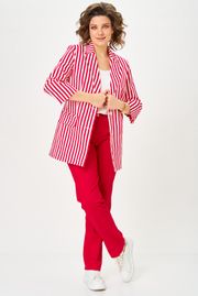 Костюм БелЭльСтиль арт. 762-324/609-323 красный/полоска