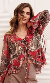 Костюм GIZART 5403 красно-коричневый капучино