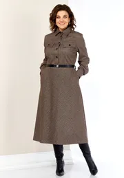 Sukienka Ava fashion #M-157 korichnevyj
