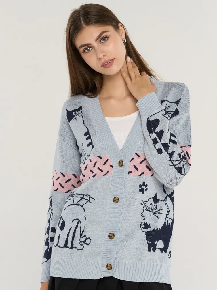 Sweter Newvay #7242-14124 tumannaya rosa/t.sin/tumannaya rosa/orxideya