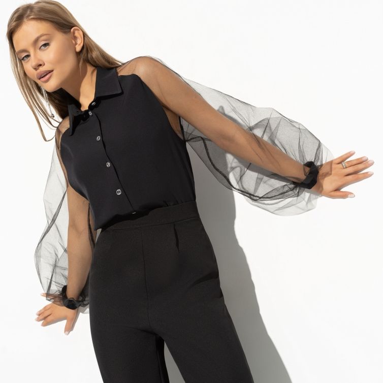 Блуза CHARUTTI арт. Теория красоты (нуар)