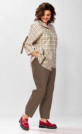 Комплект Milora 1438 клетка + шоколад