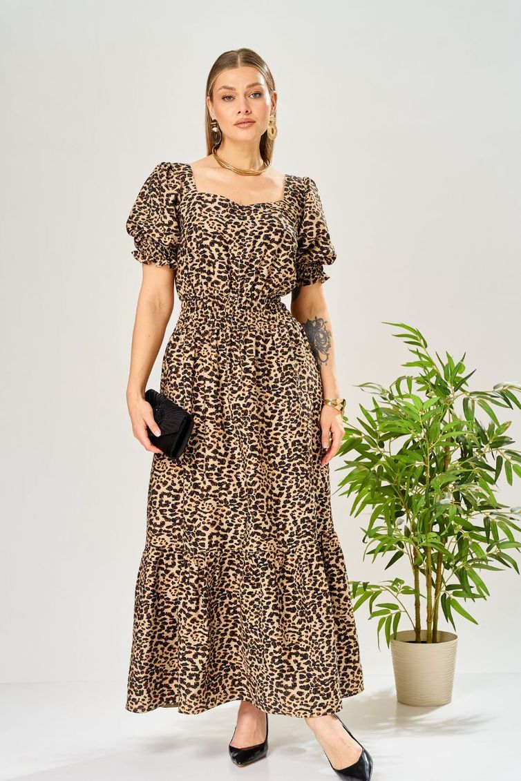 Платье Ava fashion арт. М-197 леопардовый