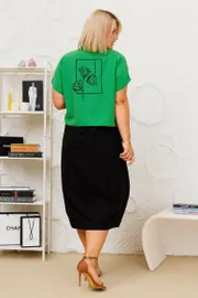 Zestaw Ladis Line #1555 chernyj+zelenyj