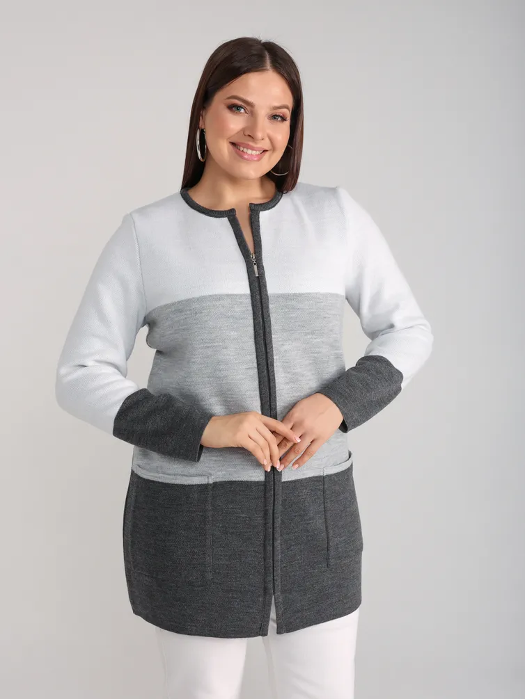Sweter BONADI #1916 svetlo seryj