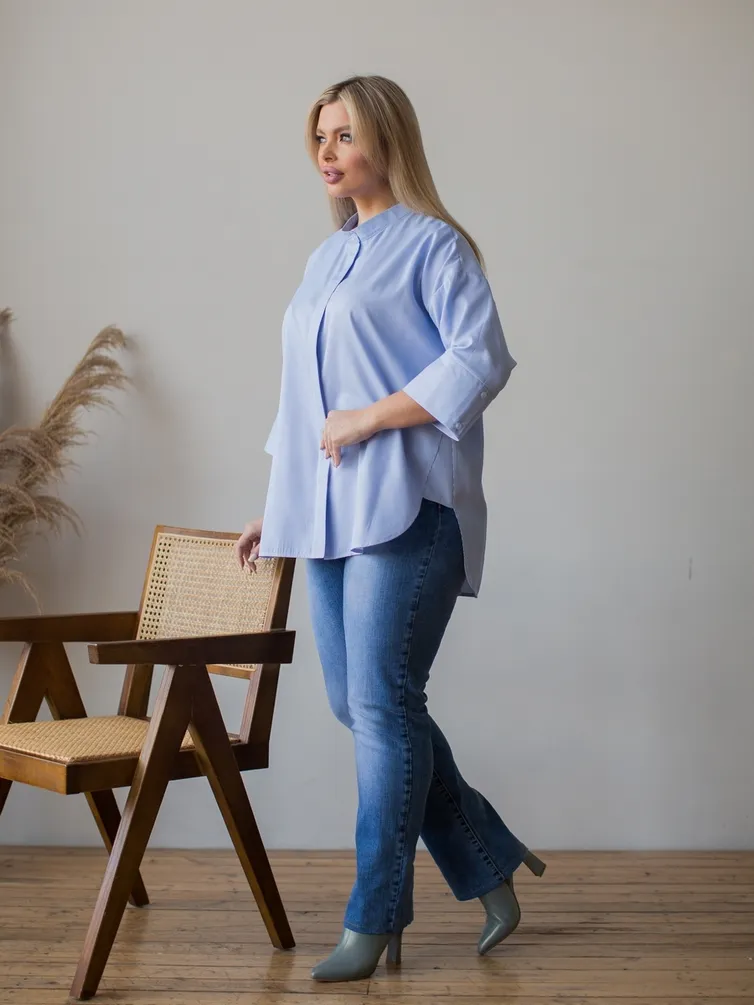 Bluzka NOVITA #1274 golubaya poloska