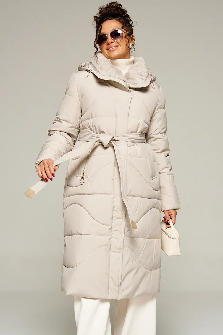 Coat Beautiful & Free #8012 kremovyj