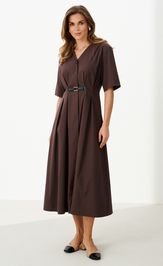 Платье Panda 122680 коричневый