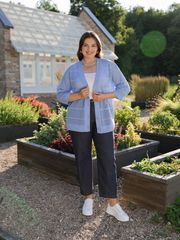 Sweter BONADI #1819 goluboj