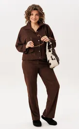 Брюки Anelli Laurel 1815 макадамия