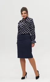 Юбка Anelli Laurel 0757 синий