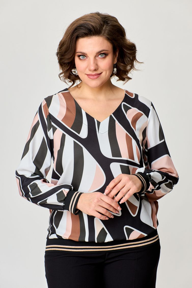 Blouse nika.pl #0401602 M&M-16 korichnevyj
