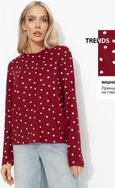 Лонгслив CHARUTTI Личный стандарт (спелая вишня)