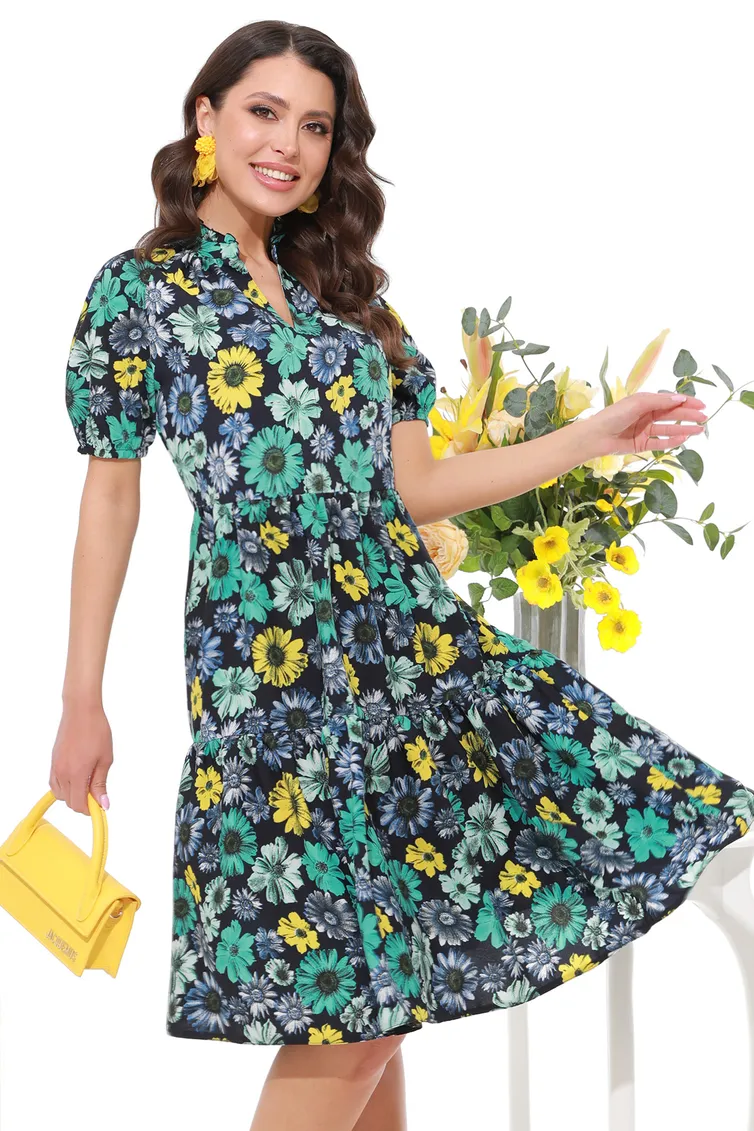 Dress DS Trend #P-3768 (Cvetochnyj parfyum, bravo)