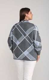 Кардиган BONADI 1758 серый-голубой