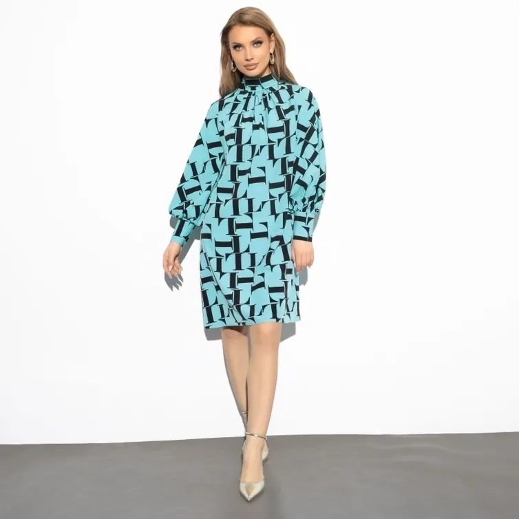 Sukienka CHARUTTI #Ledi elegant (mint black)