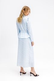 Blouse Pirs #6681 goluboj