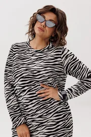 Dress Anelli Laurel #1755 Cherno-beloe kino